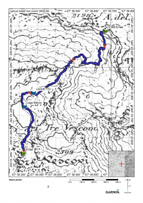 mappa cartinaBocchetta di Niel