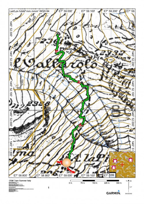 mappa cartinaPasso del Vallarolo