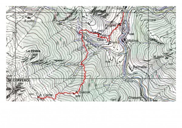 mappa cartinaAlpe Colma 