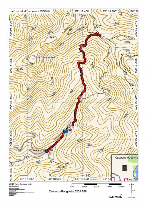 mappa cartinaColle del Ranghetto