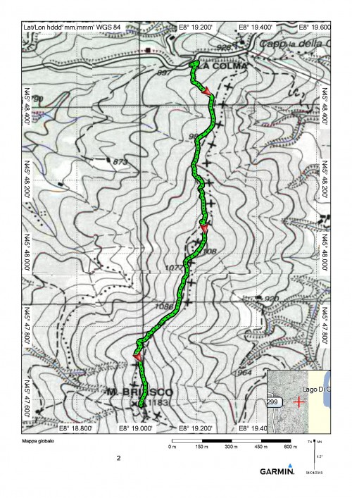 mappa cartinaLa Colma (Civiasco) - Monte Briasco 