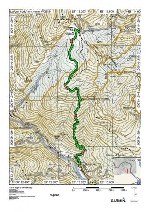 mappa cartinaSella di San Bernardo di Foresto