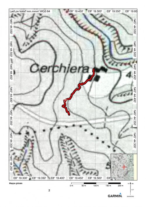 mappa cartinaSentiero del Bosco dei Castagni